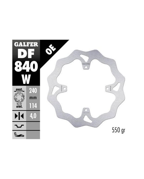 DISCO DE FRENO GALFER TRASERO TM EN/MX 15- 240 MM