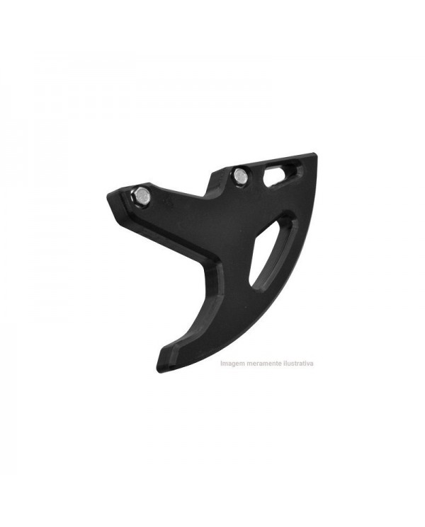 PROTECTOR DISCO TRASERO DTC KAWASAKI (03- ) NEGRO