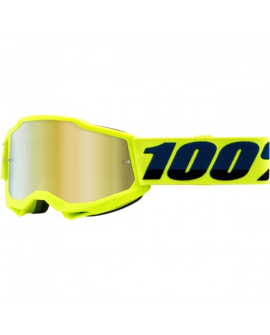 GAFAS 100% ACCURI2 JR FLUO YELLOW GOLD MIRROR GAFAS 100% ACCURI2 JR FLUO YELLOW GOLD MIRROR