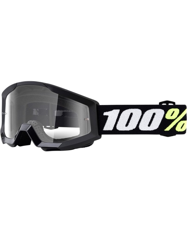 GAFAS 100% STRATA 2 MINI GROM BLACK CLEAR