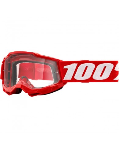 GAFAS 100% ACCURI 2 JR NEON RED CLEAR GAFAS 100% ACCURI 2 JR NEON RED CLEAR