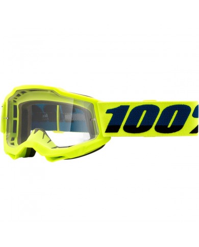GAFAS 100% ACCURI2 JR FLUO YELLOW CLEAR GAFAS 100% ACCURI2 JR FLUO YELLOW CLEAR