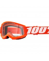 GAFAS 100% STRATA 2 JR ORANGE CLEAR