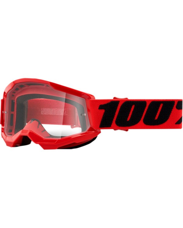GAFAS 100% STRATA 2 JR RED CLEAR