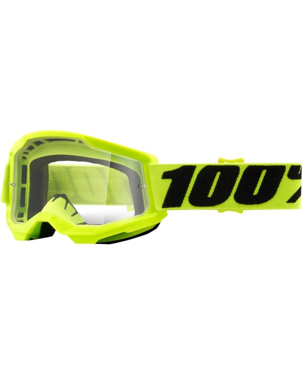 GAFAS 100% STRATA 2 JR FLUO YELLOW CLEAR