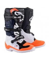 Botas Alpinestar Tech 7S  Niños Negro Blanco Naranja Fluor
