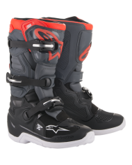Botas Alpinestar para Jovenes Tech 7S Gris claro Gris oscuro rojo flour