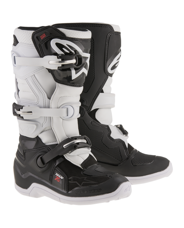 Botas Alpinestar para Jovenes Tech 7S Blanco y Negro