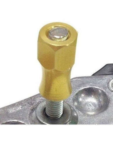 Tuerca Aluminio Larga Agarre Cubierta Oro