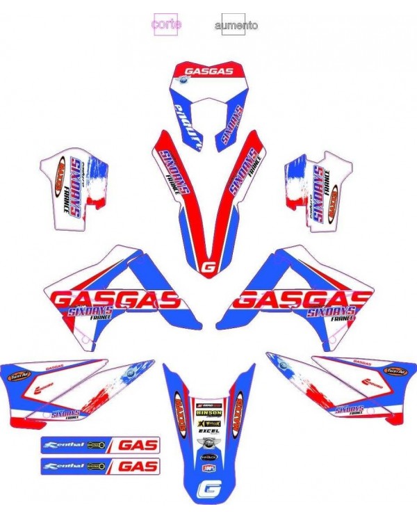 kit adhesivos gas gas six days 2011,polisport