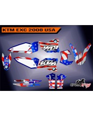 KIT ADHESIVOS KTM EXC 2008 USA