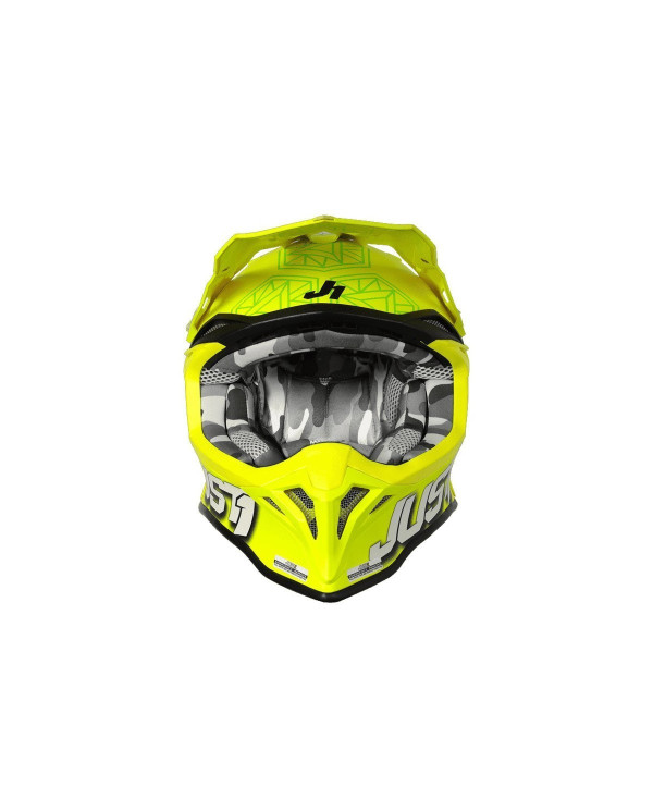 CASCO JUST1 J39 KINETIC COLOR AMARILLO FLUOR /  NEGRO