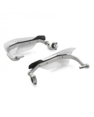 PARAMANOS ABIERTOS KTM CON KIT DE PROTECCIÓN ALUMINIO BLANCOS PARAMANOS ABIERTOS KTM CON KIT DE PROTECCIÓN ALUMINIO BLANCOS