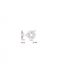 piñon jt trx 400 05-14 (serie 14)