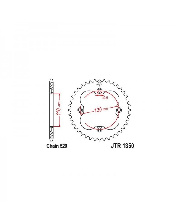 Corona  TRX 300 400 450 R ER acero