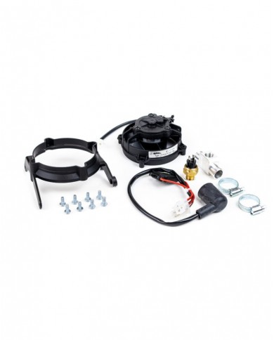 Kit de ventilador HUSQVARNA con interruptor de temperatura y soporte de montaje de plástico, modelo 2017-2023, 2 tiempos Kit de ventilador HUSQVARNA con interruptor de temperatura y soporte de montaje de plástico, modelo 2017-2023, 2 tiempos