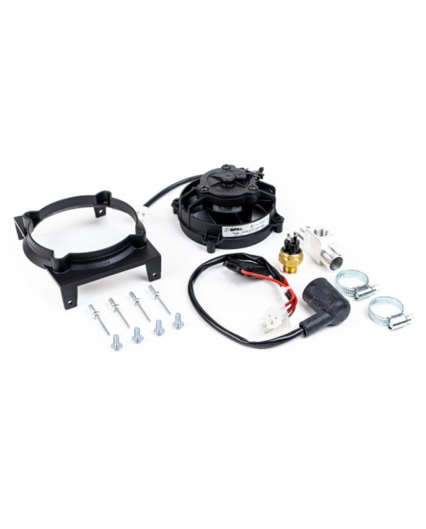 Kit de ventilador SHERCO con termointerruptor y soporte   2014-2021, 2 tiempos