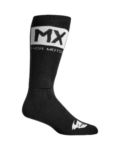 CALCETINES INFANTILES THOR MX SOLID COLOR BLANCO / NEGRO CALCETINES INFANTILES THOR MX SOLID COLOR BLANCO / NEGRO