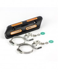 Protector colector universal negro/naranja 25-50 mm