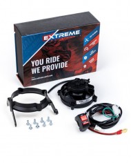KIT DE VENTILADOR KTM CON INTERRUPTOR ON/OFF Y SOPORTE DE MONTAJE DE PLÁSTICO, MODELO 17-22, 2 T
