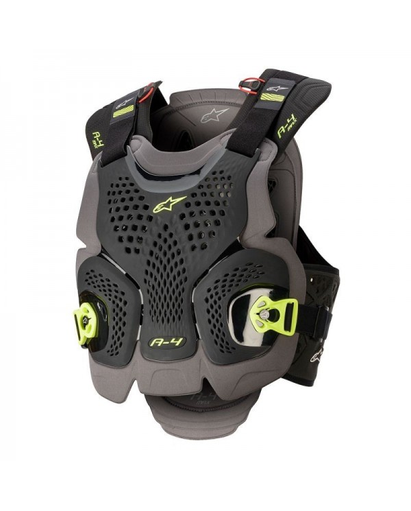 A-4 MAX CHEST PROTECTOR negro rojo
