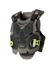 A-4 MAX CHEST PROTECTOR negro rojo