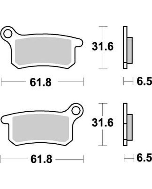 Pastillas de Freno Del  KTM 65 SX 02-20 85 SX 03-11