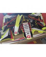 kit adhesivos black edition red para gas gas 2011