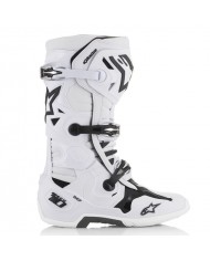 Botas Alpinestars Tech 10 Blancas,lateral exterior