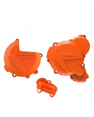 Protector Tapa Embrague+Encendido+Bomba de Agua Polisport KTM EXC 250 20-22 HVA TE 250 20-22 Naranja Protector Tapa Embrague+Encendido+Bomba de Agua Polisport KTM EXC 250 20-22 HVA TE 250 20-22 Naranja