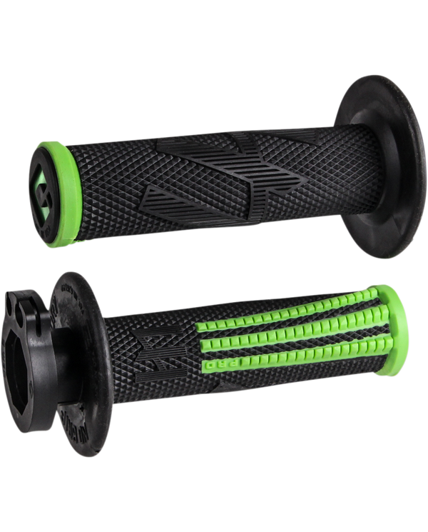 Puños ODI MX Pro Lock On V2 Emig 2/4 T Negro/Verde