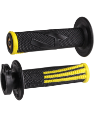 Puños ODI MX Pro Lock On V2 Emig 2/4 T Negro/Amarillo