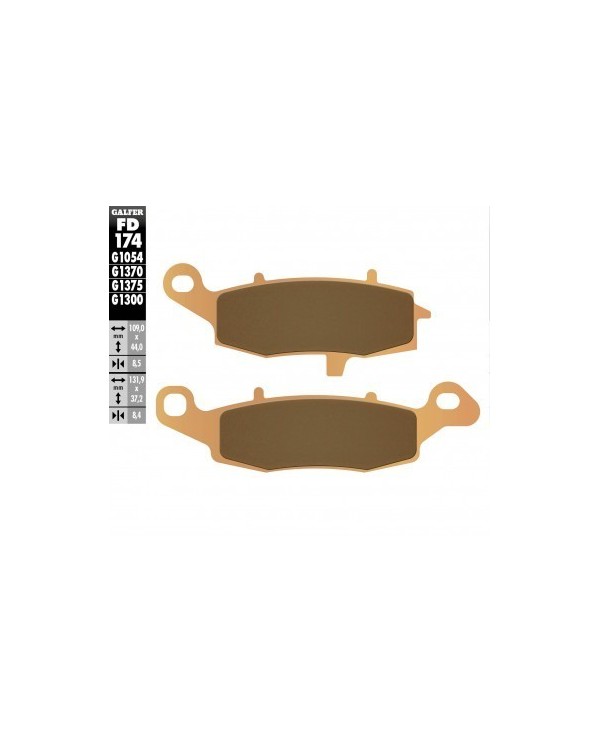Pastillas de freno Galfer FD174G1370 Compuesto Sinter Street
