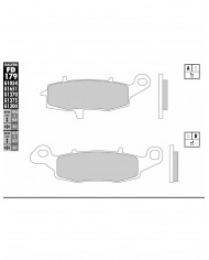 PASTILLAS FRENO GALFER FD179G1651 LILA (SEMI-METÁLICAS).