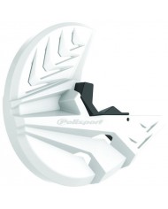 PROTECTOR DISCO&HORQUILLA INFERIOR HONDA CRF250R/450R (10-14) Blanco