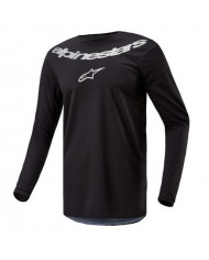 Jersey Alpinestars Fluid Graphite Negro/Plata