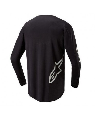 Jersey Alpinestars Fluid Graphite Negro/Plata Jersey Alpinestars Fluid Graphite Negro/Plata