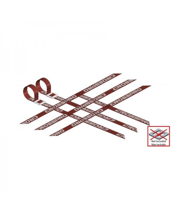 Pack 2 cintas parrillas universal 3x3x3 ROJAS super reforzadas CROSSPRO