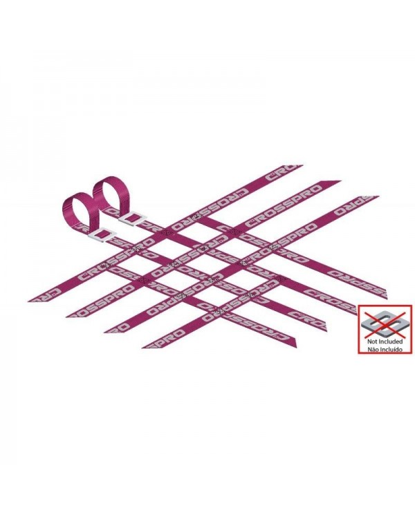 Pack 2 cintas parrillas universales 3x4x4 ROSAS super reforzadas CROSSPRO