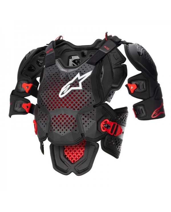 Peto Alpinestars A-10 V2 Negro/Rojo,6700523