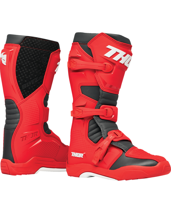 BOTAS THOR BLITZ XR ROJO NEGRO