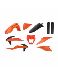 Full Kit Plásticos Polisport KTM EXC/EXC-F 20-23 Naranja/Negro