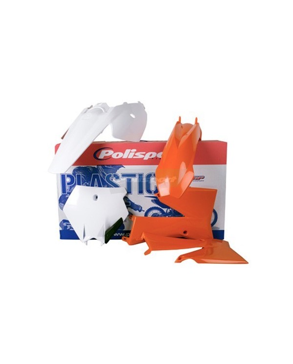 Kit Plásticos Polisport KTM SX 85 06-12 Naranja/Blanco