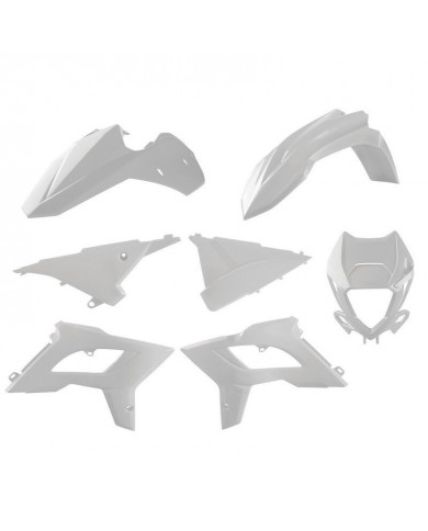 Kit Plásticos Polisport Restyling Beta RR 2T/4T 13-17 Blanco