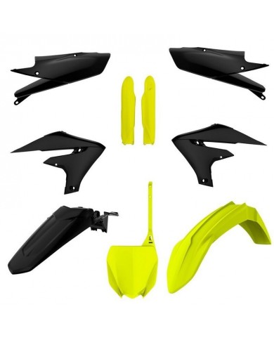 Full Kit Plásticos Polisport Yamaha YZ 250 F 19-23 YZ 450 F 18-22 Amariilo Flúor/Negro