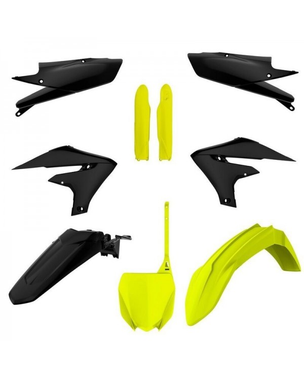 Full Kit Plásticos Polisport Yamaha YZ 250 F 19-23 YZ 450 F 18-22 Amariilo Flúor/Negro