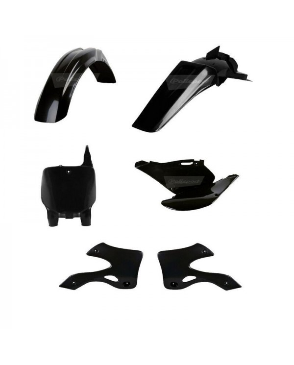 Kit Plásticos Polisport Kawasaki KX 125/250 99-02 Negro,90738