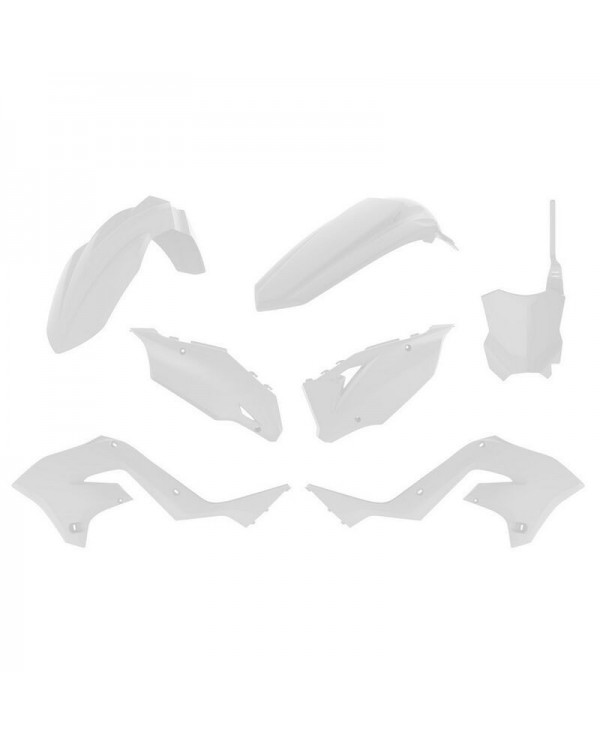 Kit Plásticos Polisport Restyling Kawasaki KX 125/250 03-08 Look KX 450 22 Blanco