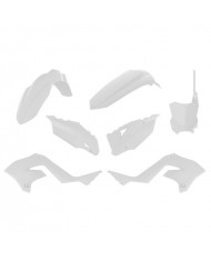 Kit Plásticos Polisport Restyling Kawasaki KX 125/250 03-08 Look KX 450 22 Blanco
