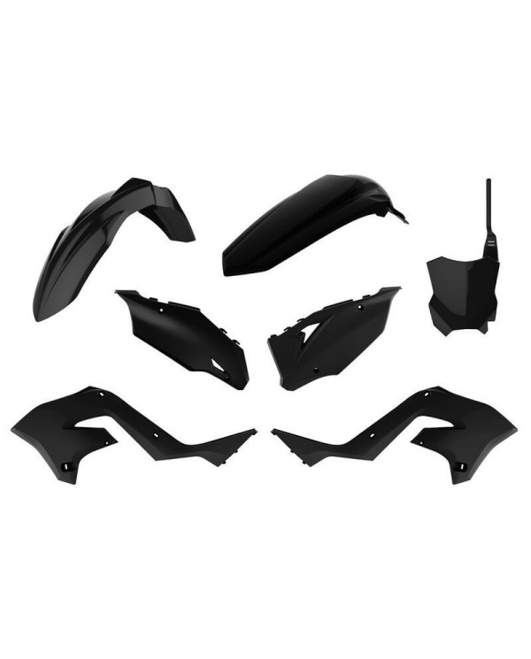 Kit Plásticos Polisport Restyling Kawasaki KX 125/250 03-08 Look KX 450 22 Negro,90934